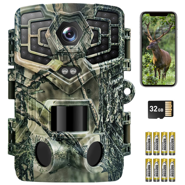 EUKI SV-32GW 2.7K 48MP Night Vision IP66 Waterproof Wildlife Camera